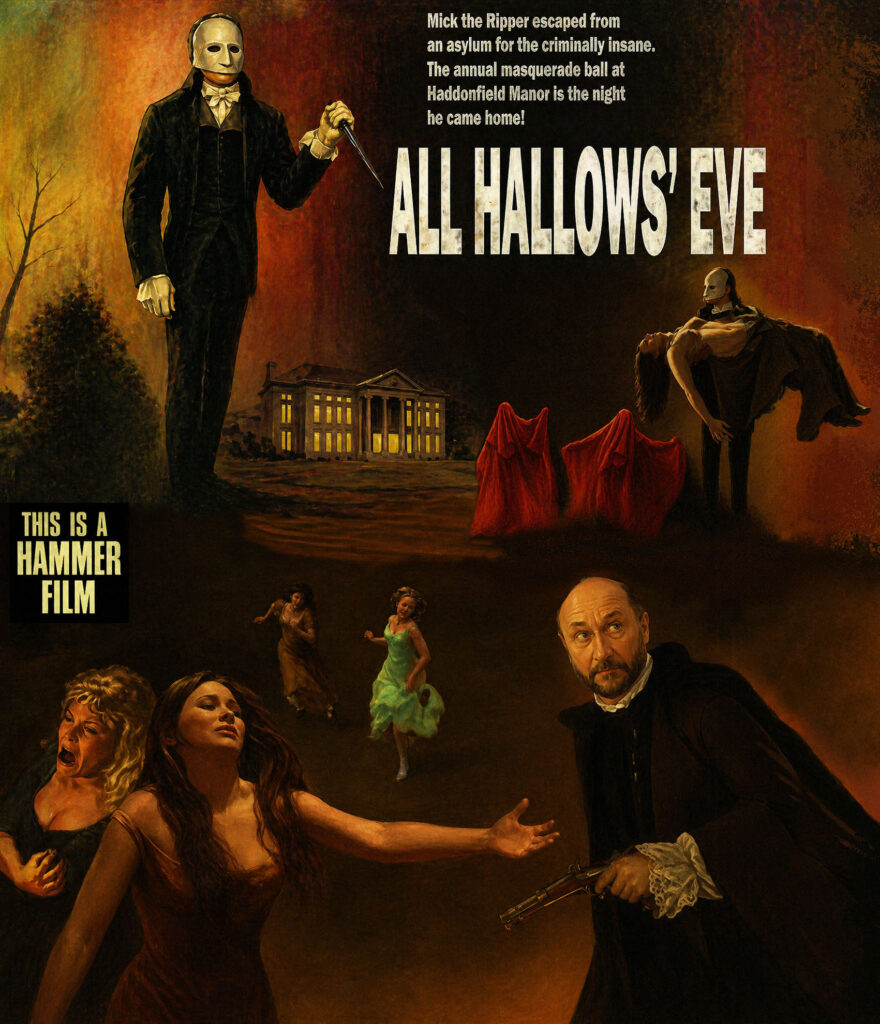Hammer Films-themed horror poster