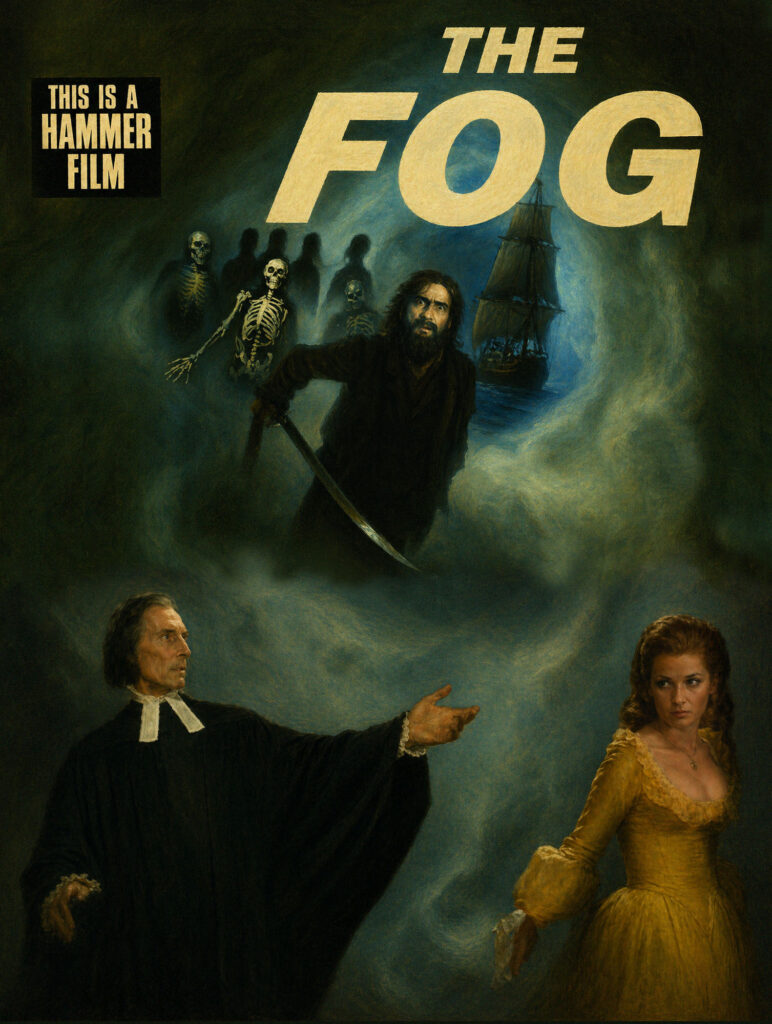 Hammer Films-themed horror poster